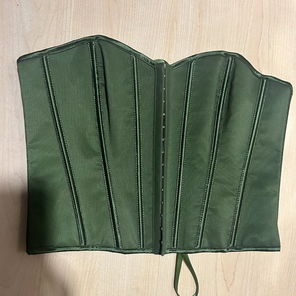 Shein Emerald Green Corset top - Picture 2 of 2